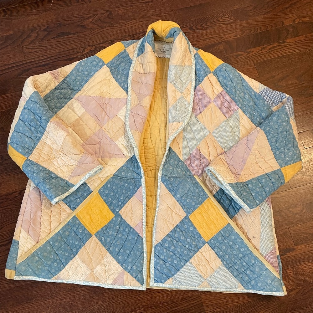 Rare Handmade patchwork quilt jacket by Quilts Limited Sedona Arizona
